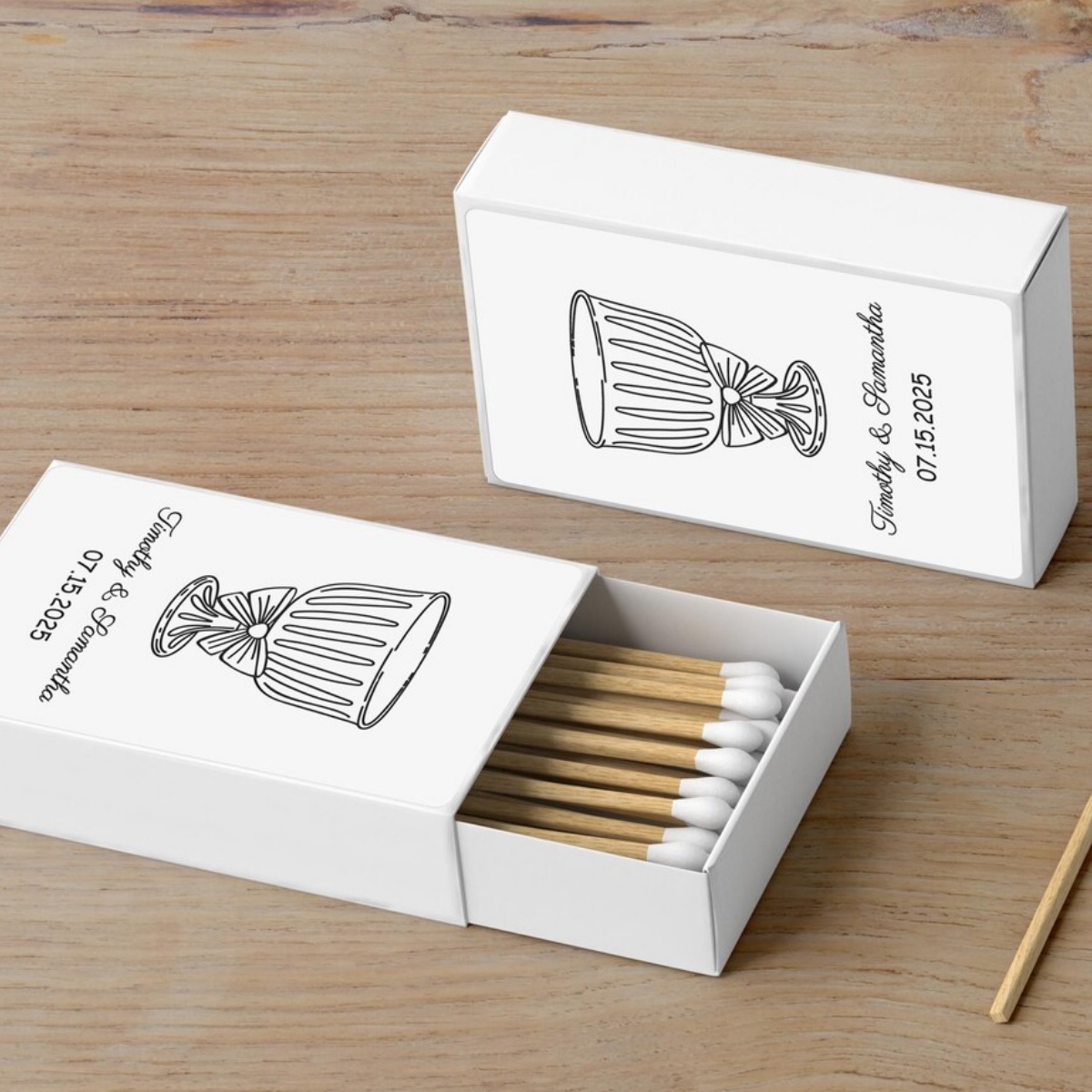 Champagne Tower Set - 개인 맞춤 성냥갑 - 맞춤 성냥갑