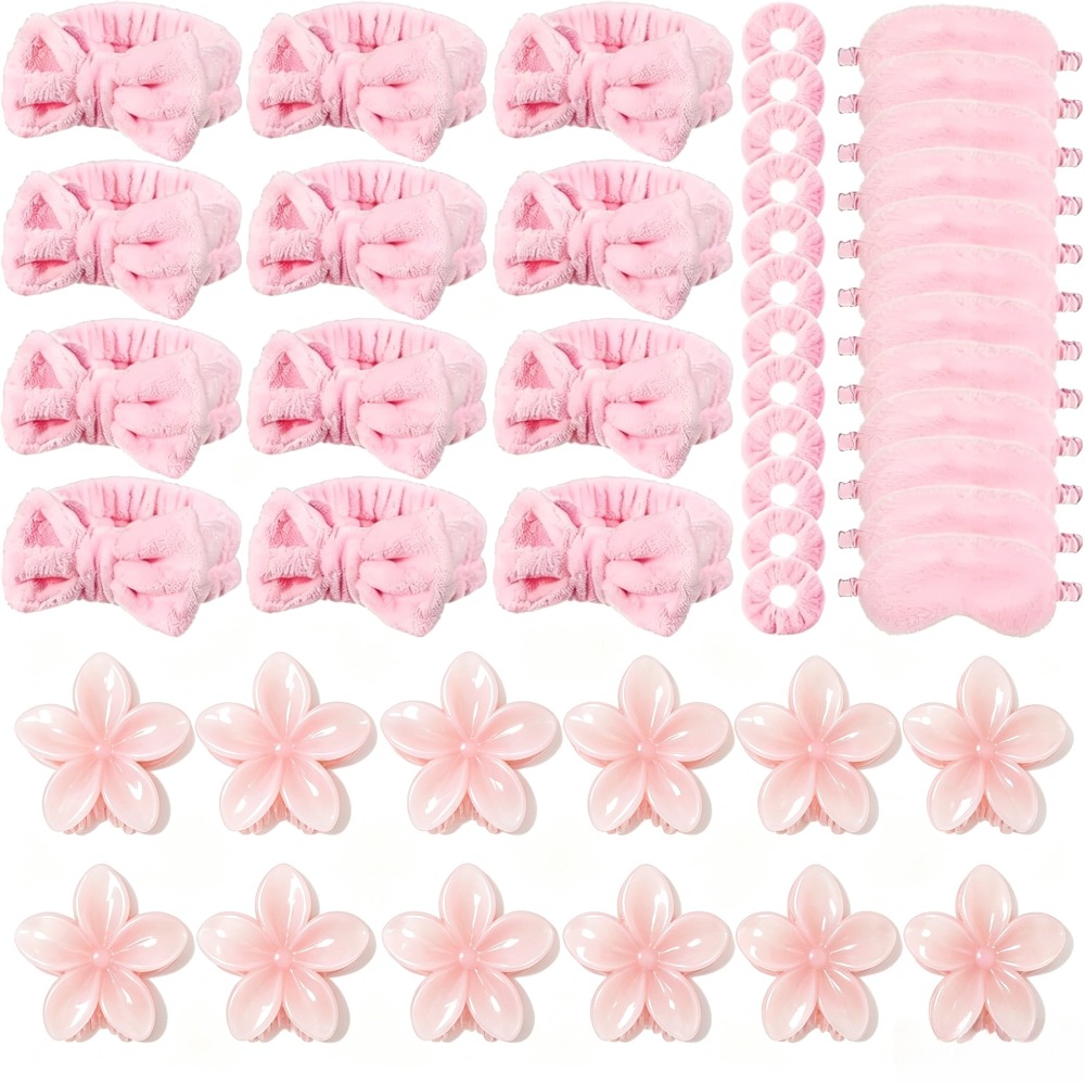 Wedding Day Supply Kit - 1/2/6/12/15세트 여성용 푹신한 스파 메이크업 헤어