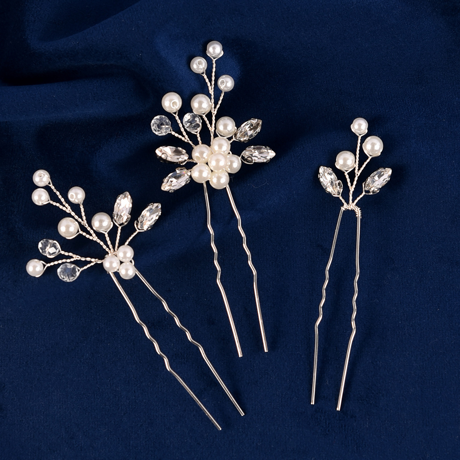 Wedding Supply Store - 3pcs 신부 머리핀 유행 헤어 클립