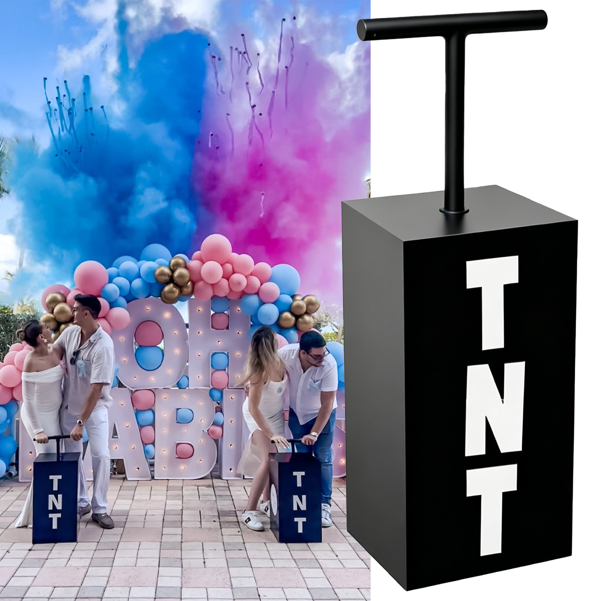 Wedding Day Supply Kit - TNT 성별 공개 기계 키트 아기