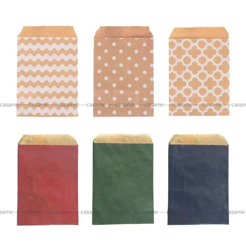 Wedding Supply Business - 50개, 15x10cm 웨이브 도트 크래프트 종이