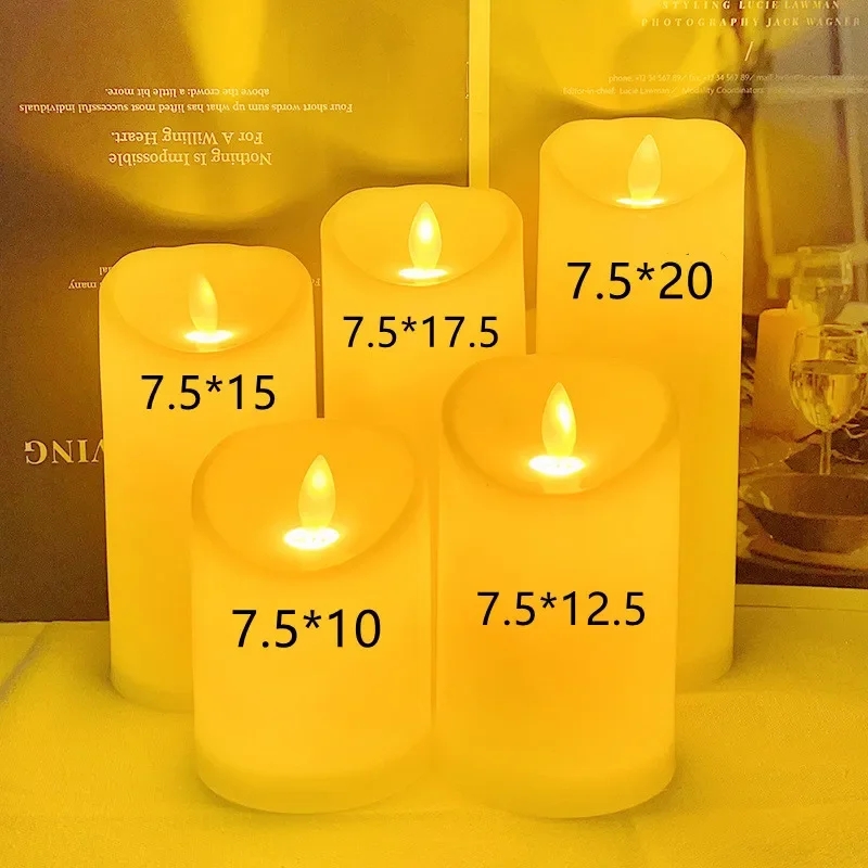 Wedding Power Supply - 불꽃 없는 깜박이는 LED 캔들 라이트
