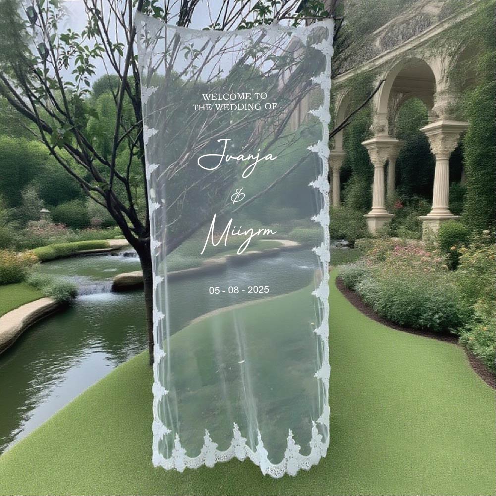 로맨틱한 투명 웨딩 사인, 수제 레이스 반투명 튤, 웨 - Champagne Tower Set 리뷰 및 가격