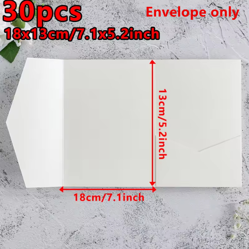 30pcs 18x13cm 결혼식 초대장을위한 녹색 봉투 - Wedding Supply Business 리뷰 및 가격