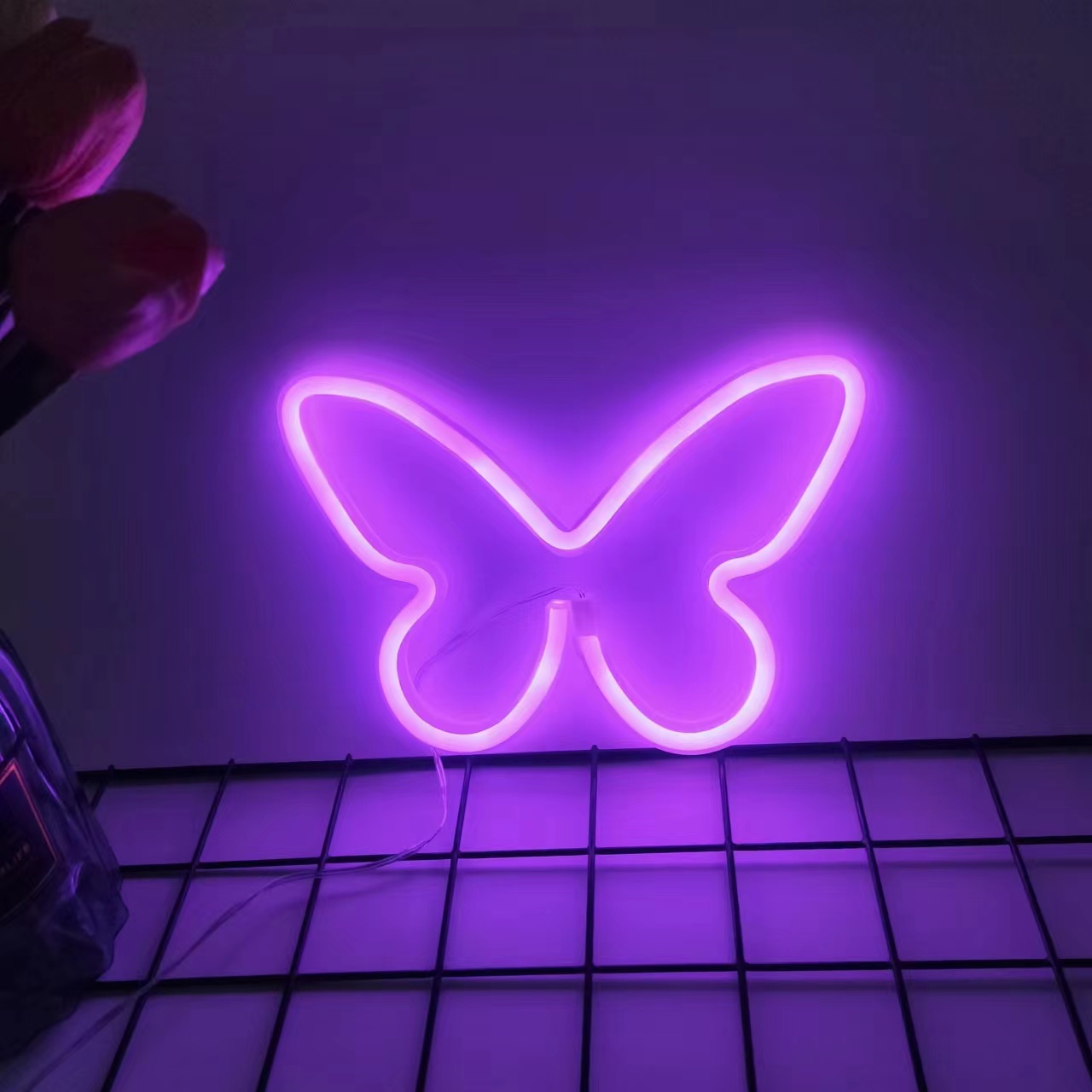 LED 나비 네온 조명, USB 또는 배터리로 구동되는 - Wedding Power Supply 리뷰 및 가격