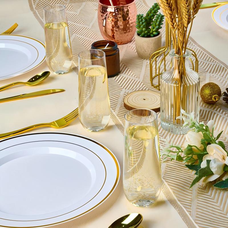 12-48Pcs 플라스틱 샴페인 플루트 9Oz Stem - Champagne Tower Set 리뷰 및 가격