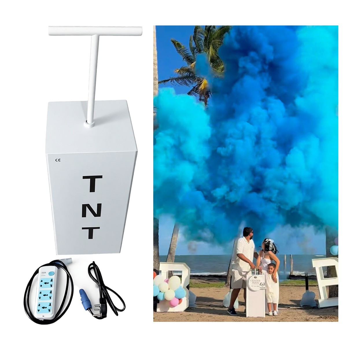 TNT 성별 공개 기계 키트 아기 연기 장식 용품 축하 - Wedding Day Supply Kit 리뷰 및 가격