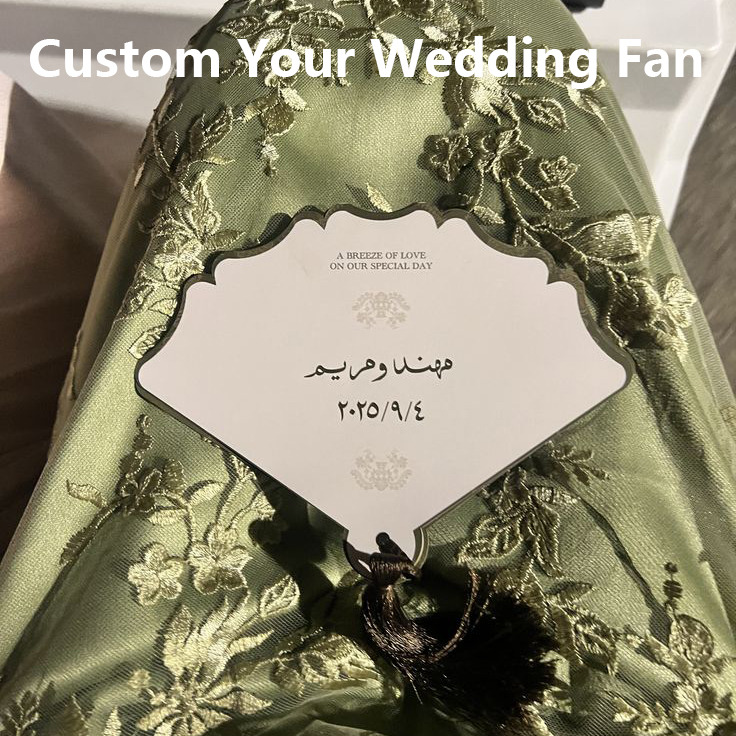 맞춤형 고급 웨딩 부채, 개인 맞춤형 행사 카드, 약혼 - Wedding Supply Business 리뷰 및 가격