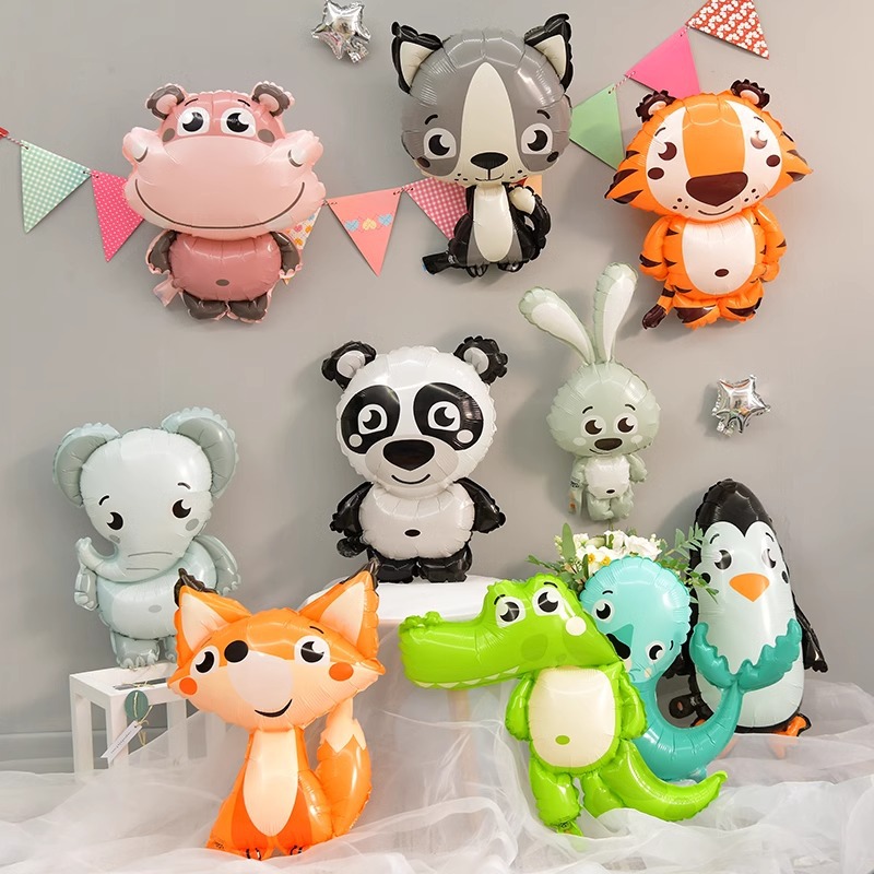 Q 버전 동물 포일 풍선 사자 호랑이 곰 여우 토끼 팬 - Wedding Zoo 리뷰 및 가격