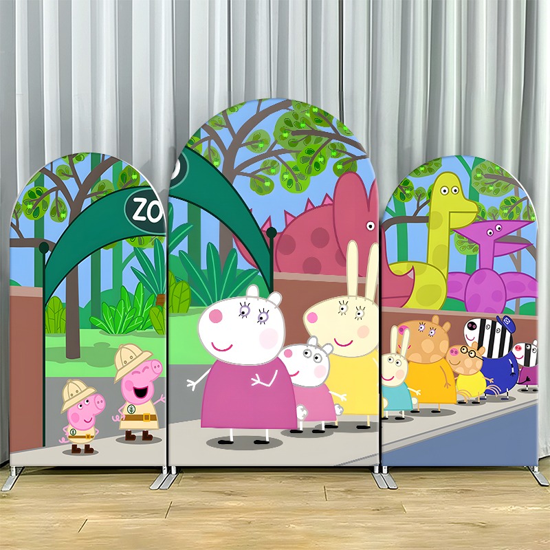 2D 플랫 아치형 배경 커버 싱글 레이어 비신축성 원단 - Wedding Zoo 리뷰 및 가격