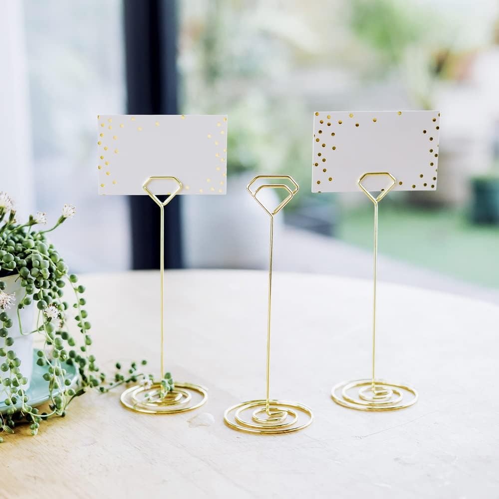 12개의 독특한 테이블 번호 홀더와 14개의 좌석 카드 - Place Card Holder 리뷰 및 가격