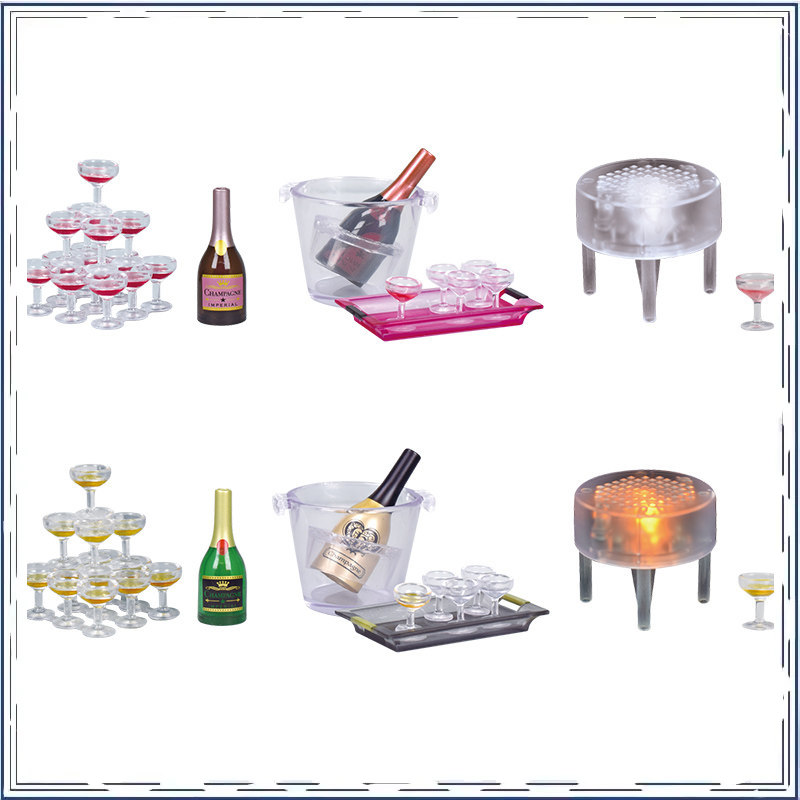 가샤폰 미니 와인잔 샴페인 타워 장식품 샤인 미니어처  - Champagne Tower Set 리뷰 및 가격