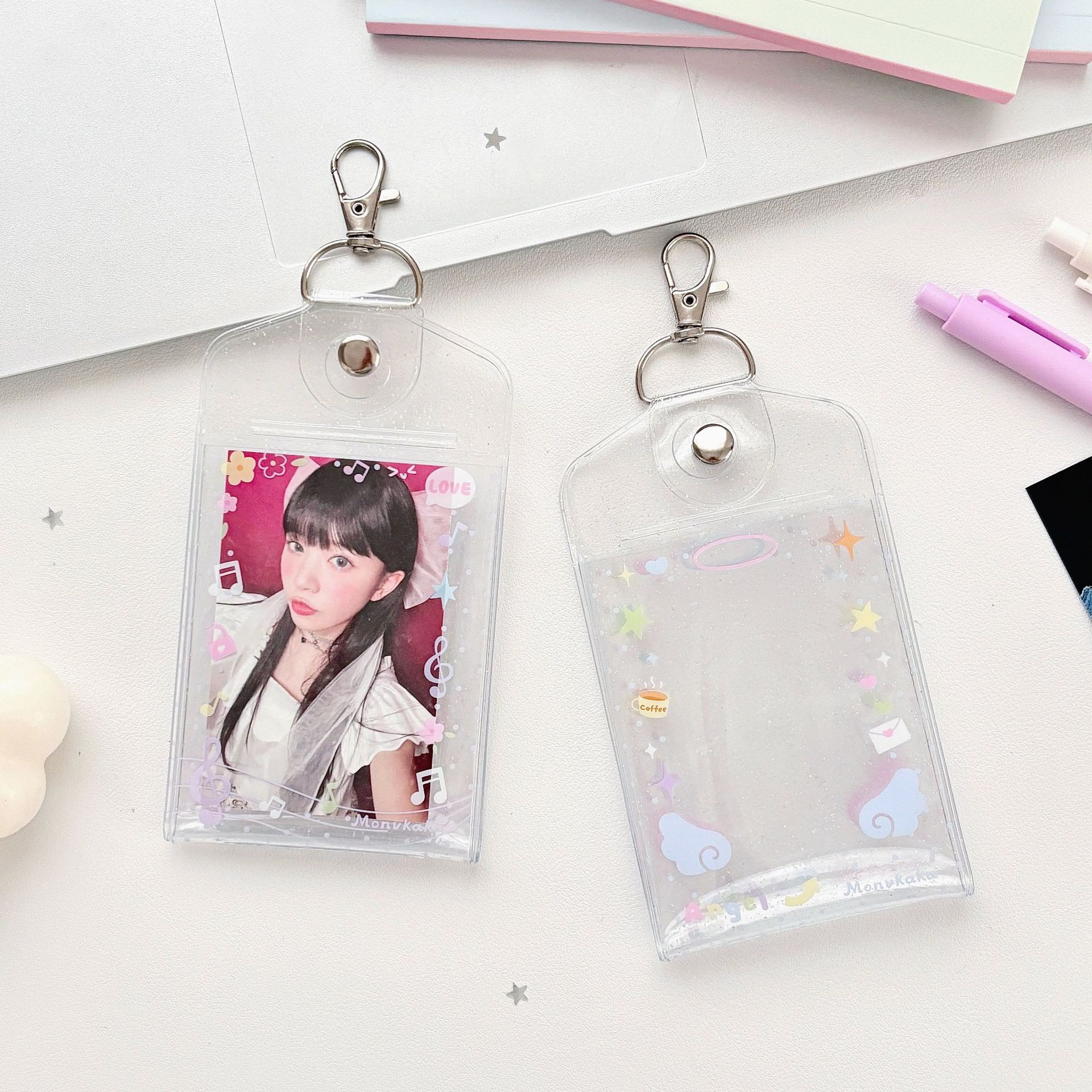 폴카 도트 엔젤 엘리먼트 양면 카드 홀더 다중 카드 슬 - Place Card Holder 리뷰 및 가격