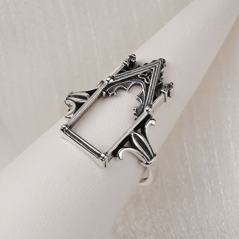 925 스털링 실버 캐슬 고딕 약혼 반지 여성용 웨딩  - Wedding Job 리뷰 및 가격