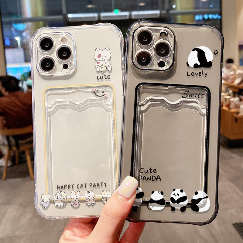 귀여운 검은 고양이 폰 케이스 아이폰 17 프로 맥스  - Place Card Holder 리뷰 및 가격