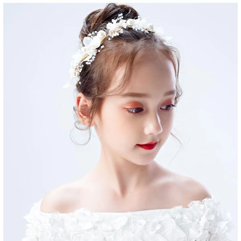 귀여운 공주 왕관 머리 장식 꽃 화환 머리띠 어린이를위 - Wedding Supply Store 리뷰 및 가격