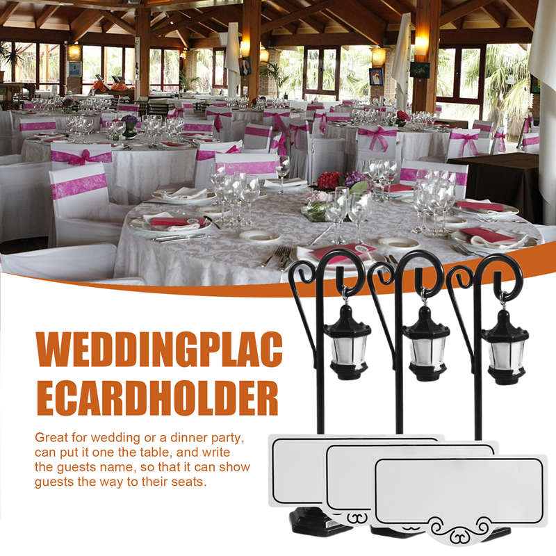 5 PCS 가로등 모양 결혼식 피로연 장소 카드 홀더  - Place Card Holder 리뷰 및 가격
