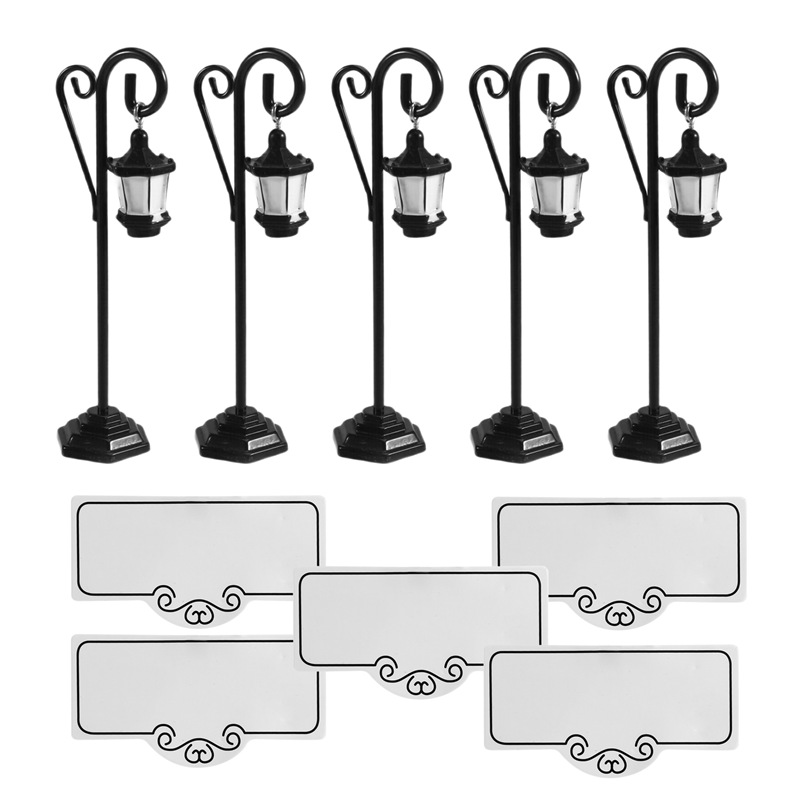 5 PCS 가로등 모양 결혼식 피로연 장소 카드 홀더  - Place Card Holder 리뷰 및 가격