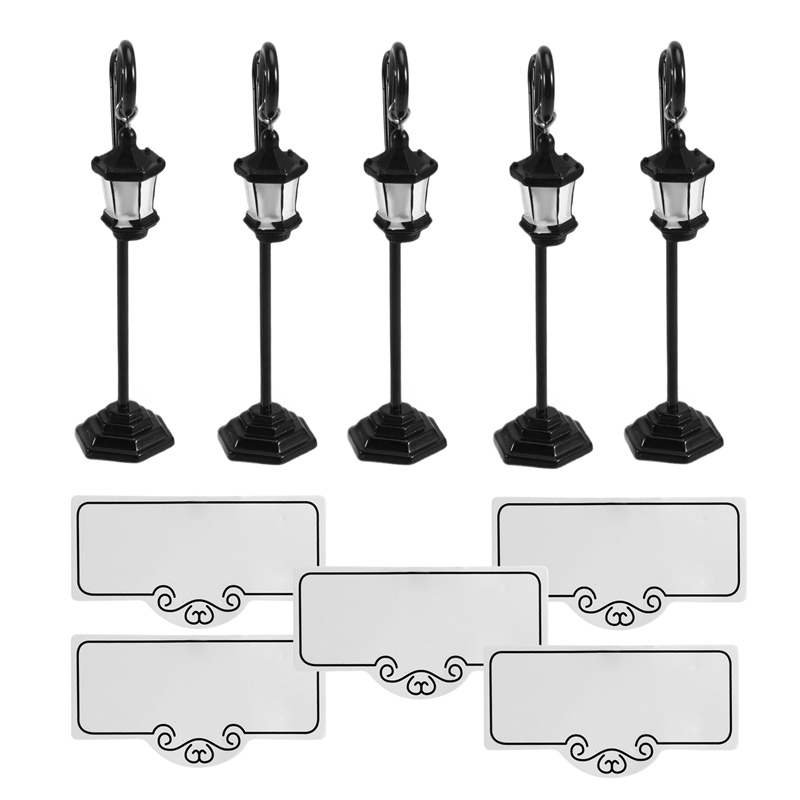 5 PCS 가로등 모양 결혼식 피로연 장소 카드 홀더  - Place Card Holder 리뷰 및 가격